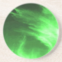 Green flame coasters