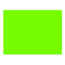 green fluorescent post card