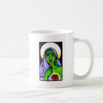 Green for Heart Pink Ribbon mugs