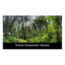 Green Forest Path Business Cards business cards