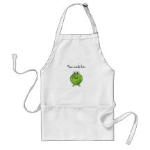 Green frog apron
