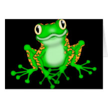 Green Frog Card