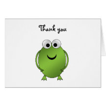 Green frog cards