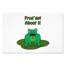 Green Frog - Frog Get About It Photographic Print