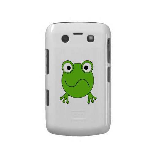 Green Frog. Looking confused. Blackberry Bold Case