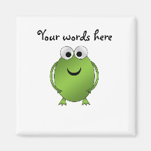 Green frog magnets