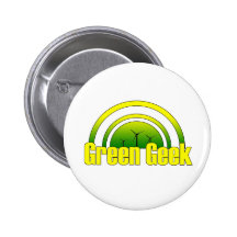 Green Geek - Button