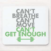 Green "Get Enough" Mousepads