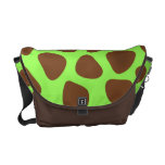 Green Giraffe Animal Print Pattern Design Courier Bag