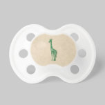 Green Giraffe Silhouette Pacifier pacifiers