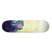 Green Girl Deck Skateboard