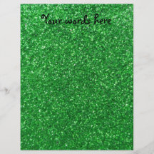 Green glitter full color flyer