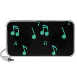 Green glow musical Doodle speakers speakers