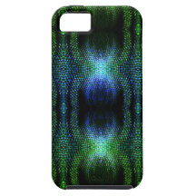 Green Glow Snake Skin iPhone 5 Covers