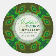 Green Goddess Fashion Retail Product Sticker