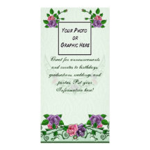 Green Goddess Upright Crescent Customised Photo Card
