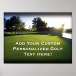 Green Golf Course at Dawn Print