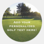 Green Golf Course at Dawn Sticker