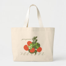 Green Gourmet Tomato Canvas Bag