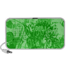 Green Graffiti Speakers