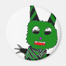 Green gremlin magnet