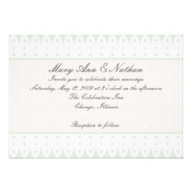 Green & Grey Invitation