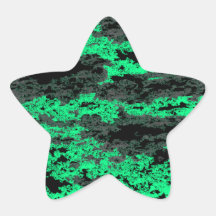 Green Grunge Clouds Stickers