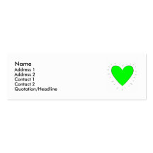 Green Heart - Profile Card Business Card
