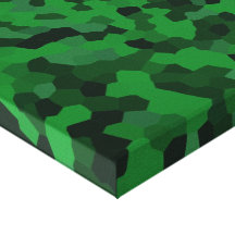 Green Hex Twist Canvas Print