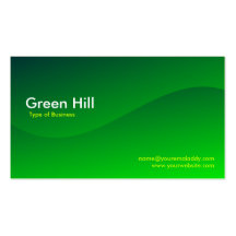 Green Hill Business Card Template