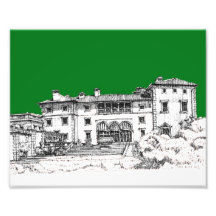 green home drawing photographic print