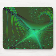 Green Interrumpted Mousepad