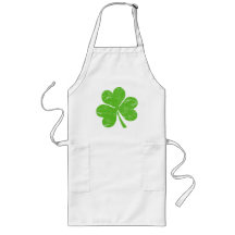 Green Irish Shamrock Aprons