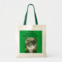 Green is not just for Saint Patrick's Day! Canvas Bags