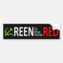 Green is the new Red Bumper Stickers