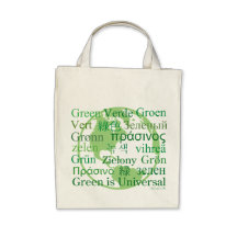 Green Is Universal Organic Tote bag