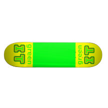 green IT The MUSEUM gibsphotoart Skateboards