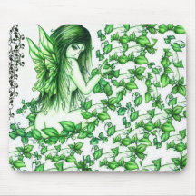 Green ivy fairy mouse pad!
