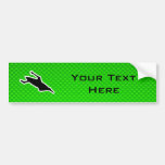 Green Kayaking Bumper Sticker