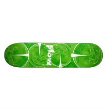 Green Key Flow Custom Skateboard