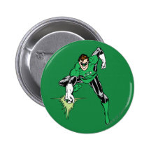 Green Lantern Fight Pinback Buttons
