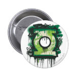 Green Lantern Graffiti Symbol Button