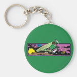 Green Lantern in Space Key Chain