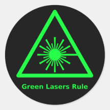 Green Laser Sticker