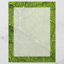 Green Leaf. Digital Art. Custom Flyer