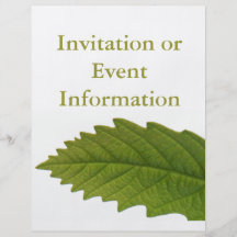 Green Leaf Flyer Design