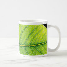 Green Leaf Leaves Mug