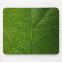 Green Leaf Mouse Pad
