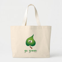 Green Leaf Tote Bags