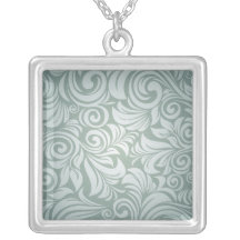 Green leafs necklace